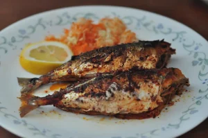 Recheado fried mackeral